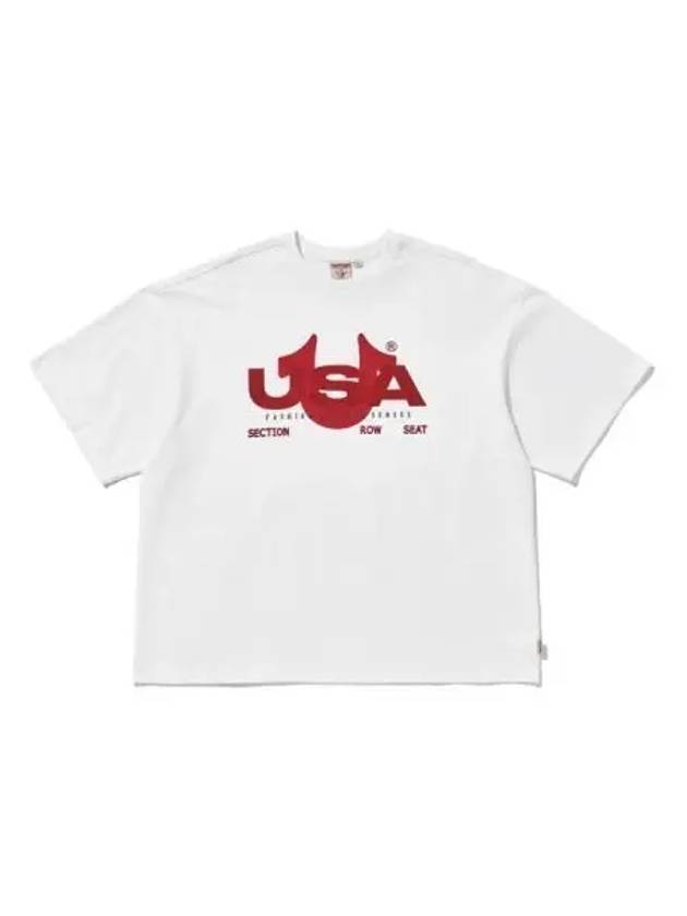 True Religion USA Short Sleeve T Shirt White - TRUE RELIGION - BALAAN 1