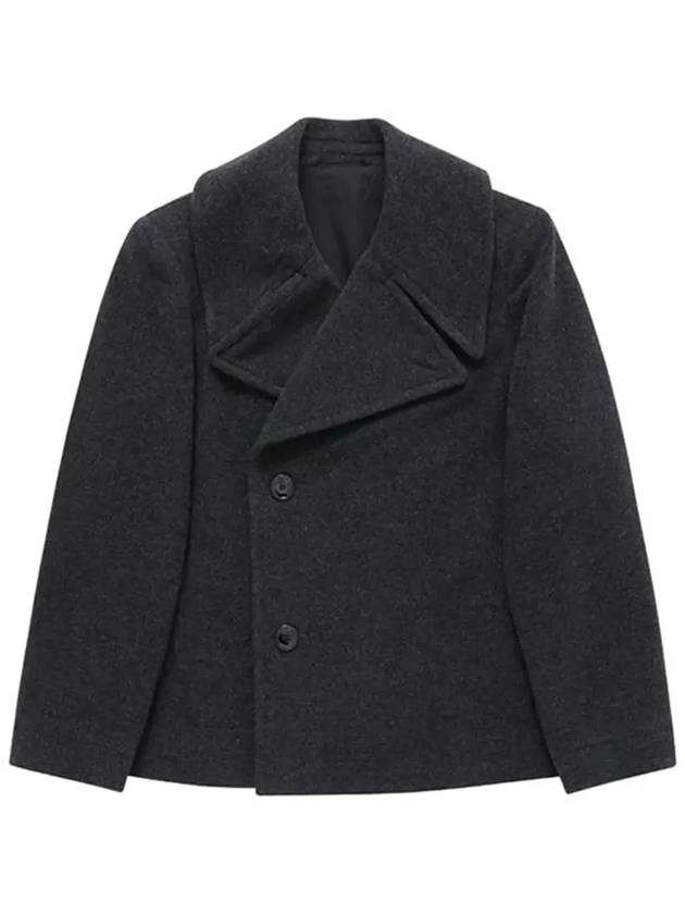 Women's Double-Breasted Jacket Black - LEMAIRE - BALAAN 4