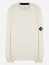 Diagonal Raised Fleece Sweatshirt Beige - CP COMPANY - BALAAN 2