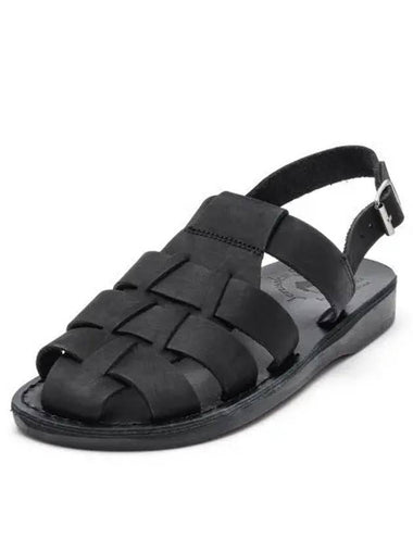 SANDALS NO 1041 MICHAEL BLACK NUBUCK Unisex - JERUSALEM - BALAAN 1