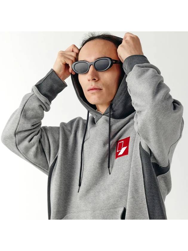 Unisex BXMXHD Door Box Sweat Hoodie Mix Gray - CHANCE'S NOI - BALAAN 4