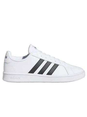 Grand Court Base Stripe Low Top Sneakers White - ADIDAS - BALAAN 1