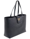 Logo Decorated Tote Bag Black - TOM FORD - BALAAN 4