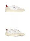 Medalist Low Top Sneakers Red White - AUTRY - BALAAN 5