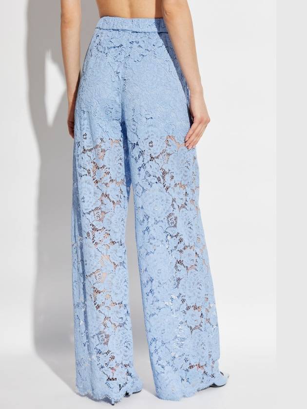 Dolce & Gabbana Lace Trousers, Women's, Blue - DOLCE&GABBANA - BALAAN 4