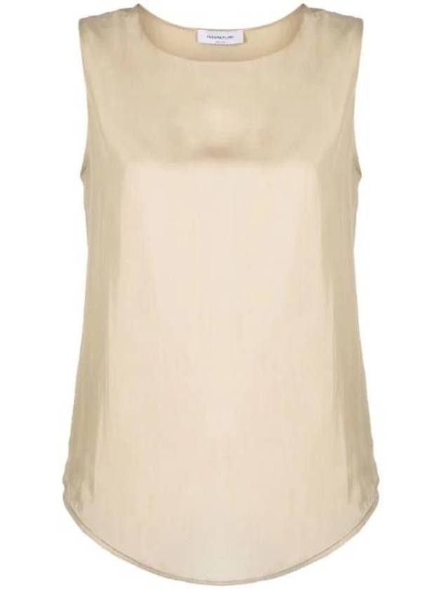 Round Neck Sleeveless Beige - FABIANA FILIPPI - BALAAN 1