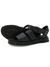 SPMA07PRT Unisex Height 4cm Two-Strap Sandals Black - SUPENER - BALAAN 2