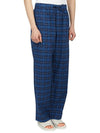 Poplin Pajamas Organic Cotton Straight Pants Blue Hour - TEKLA - BALAAN 4