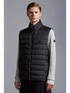 Tarn Logo Patch Down Vest Black - MONCLER - BALAAN 4