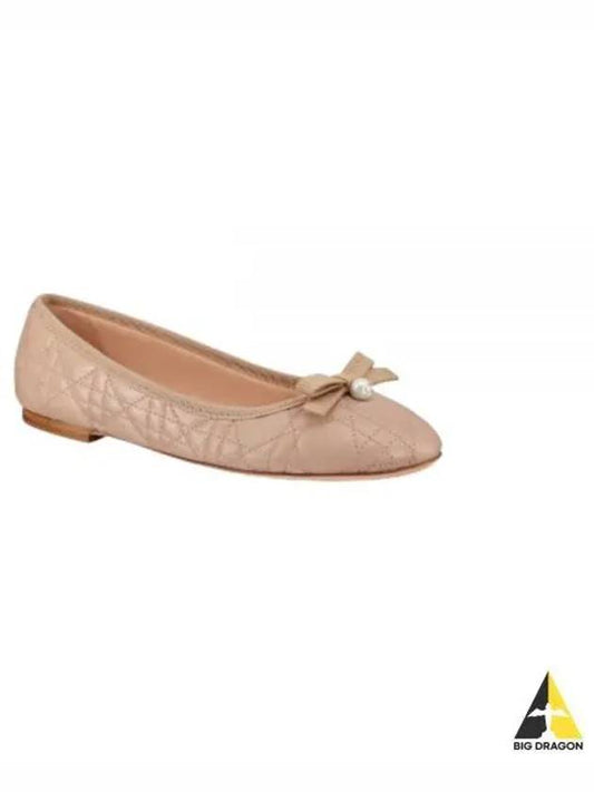 Quilted Cannage Calfskin Ballerina Flat Pink - DIOR - BALAAN 2