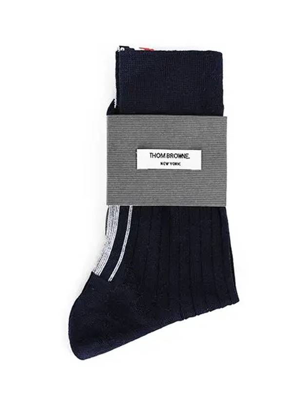 RWB Striped Socks Black - THOM BROWNE - BALAAN.