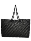 Crush Large Quilted Carry All Tote Bag Black - BALENCIAGA - BALAAN 2