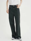 Easy washed wide denim pants dark gray - BLONDNINE - BALAAN 1