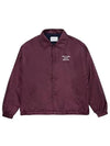 Drold Monsieur Men's LE VESTE POLAIRE Slogan Collar Jacket Burgundy CJT158 PA010 BX - DROLE DE MONSIEUR - BALAAN 1