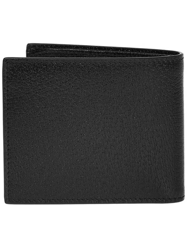 GG Marmont Leather Bi Fold Wallet Black Gold - GUCCI - BALAAN 4