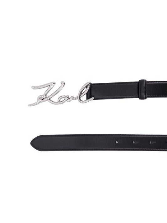 Women s Signature Small Hip Belt 235W3101 A999 Black BPG - KARL LAGERFELD - BALAAN 2