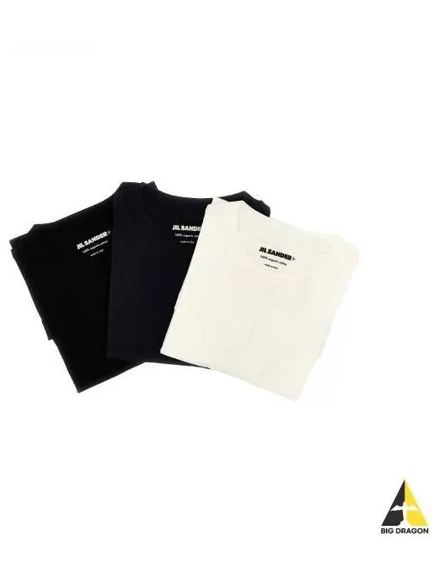 24 T SHIRT SS 3 PACK J40GC0001J TN254 000 Short Sleeve Logo - JIL SANDER - BALAAN 1