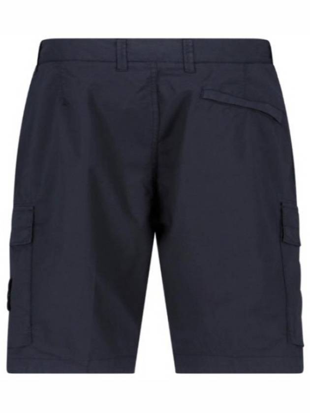 Light Stretch Cotton Bermuda Regular Fit Shorts Navy - STONE ISLAND - BALAAN 8