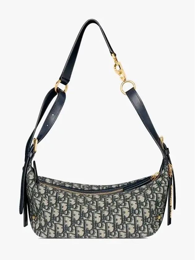 D-Journey Oblique Jacquard Small Shoulder Bag Blue - DIOR - BALAAN 5