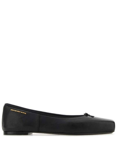 BLACK LEATHER FLATS 30124F037001 - ALEXANDER WANG - BALAAN 2