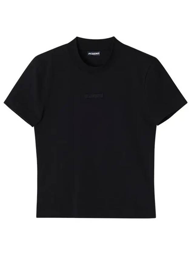 Le Gros Grain Short Sleeve T-Shirt Black - JACQUEMUS - BALAAN 5