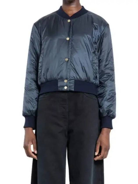 Greenbi Reversible Padded Bomber Jacket Navy - MAX MARA - BALAAN 2