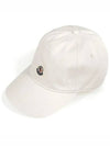 Logo Patch Ball Cap White - MONCLER - BALAAN 3