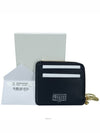 Stitch Half Zipper Card Wallet Black - MAISON MARGIELA - BALAAN 5