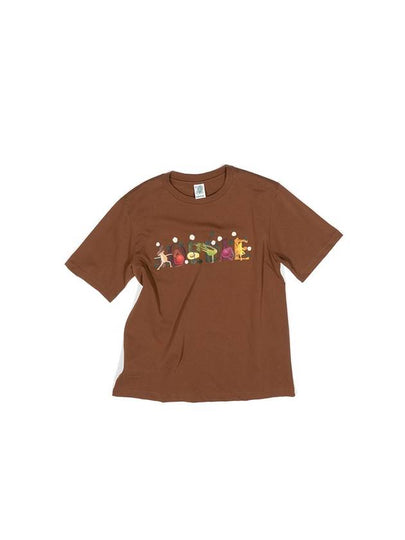 Men's Yoga Logo Short Sleeve T-Shirt Brown - IOEDLE - BALAAN 2