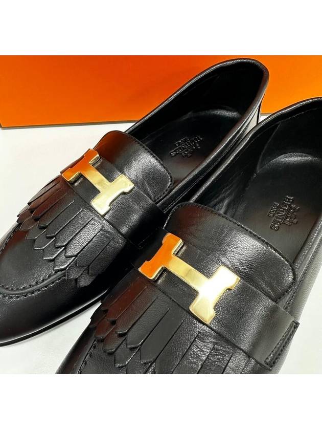 Royal Loafer Women s Black Gold Plated - HERMES - BALAAN 2