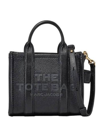 Mini Micro Leather Tote Bag Black - MARC JACOBS - BALAAN 1