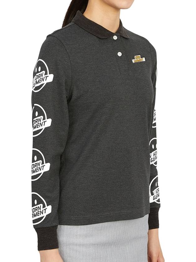 Gimme Polo Long Sleeve T-Shirt Black - HORN GARMENT - BALAAN 4