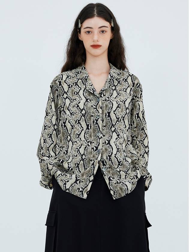 Python Collar Blouse - KOOKEESEE - BALAAN 4