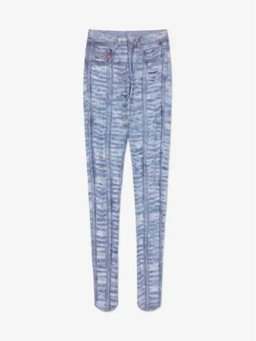 P Cole Leggings Pants Light Blue A103130NHAY01 - DIESEL - BALAAN 1