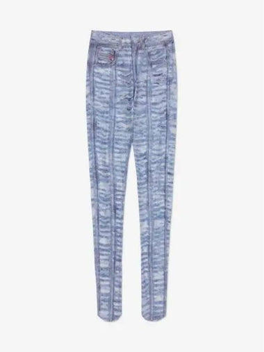 P Cole Leggings Pants Light Blue A103130NHAY01 - DIESEL - BALAAN 1