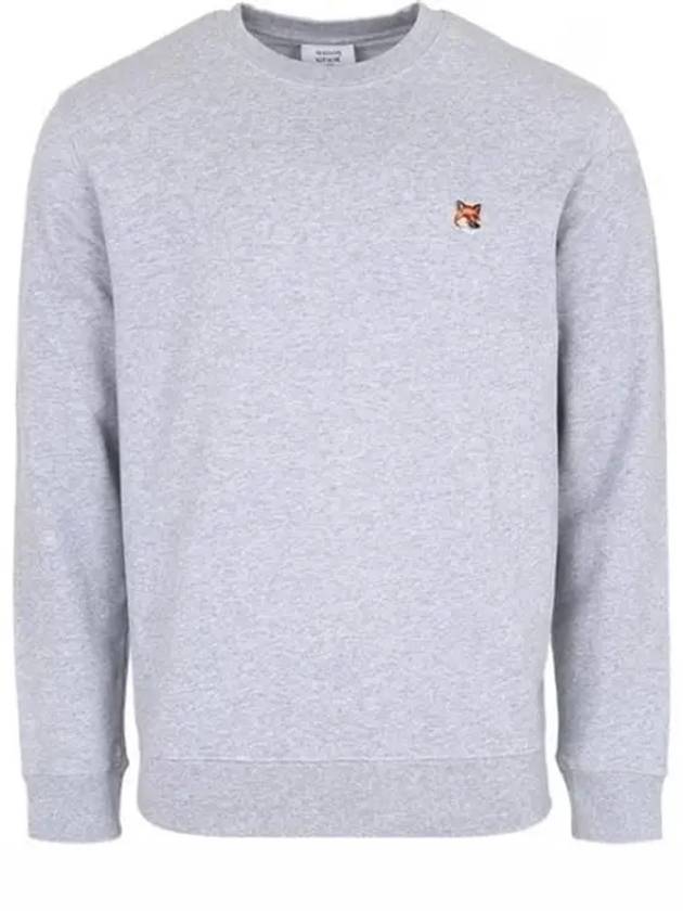 Fox Head Patch Regular Sweatshirt Light Grey Melange - MAISON KITSUNE - BALAAN 2