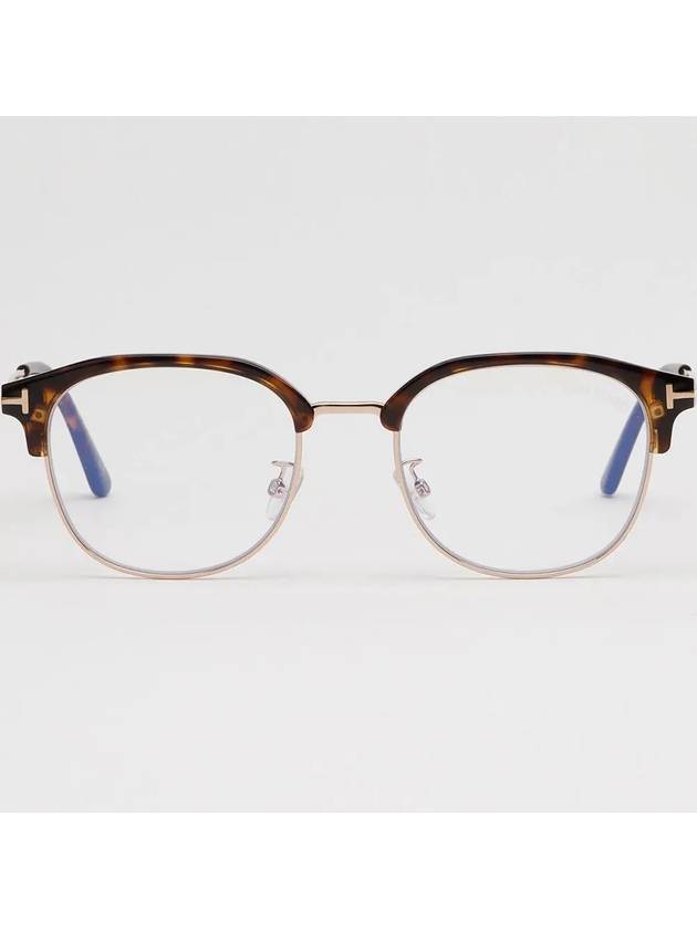 Blue light blocking glasses frame TF5793KB 052 Lower gold overfit Asian fit - TOM FORD - BALAAN 3