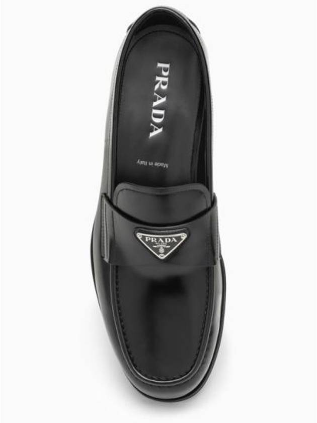 Women s Triangle Logo Loafers 2DB209X000055 Black BPG - PRADA - BALAAN 3