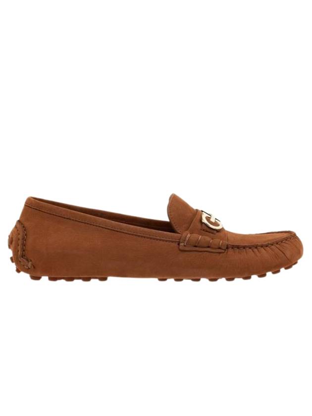 Gancini Driving Shoes Brown - SALVATORE FERRAGAMO - BALAAN 1