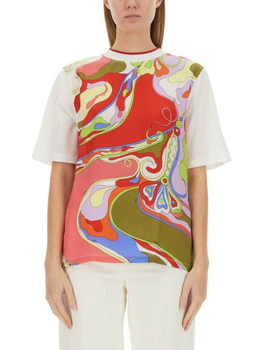 T-SHIRT WITH PRINT - EMILIO PUCCI - BALAAN 1