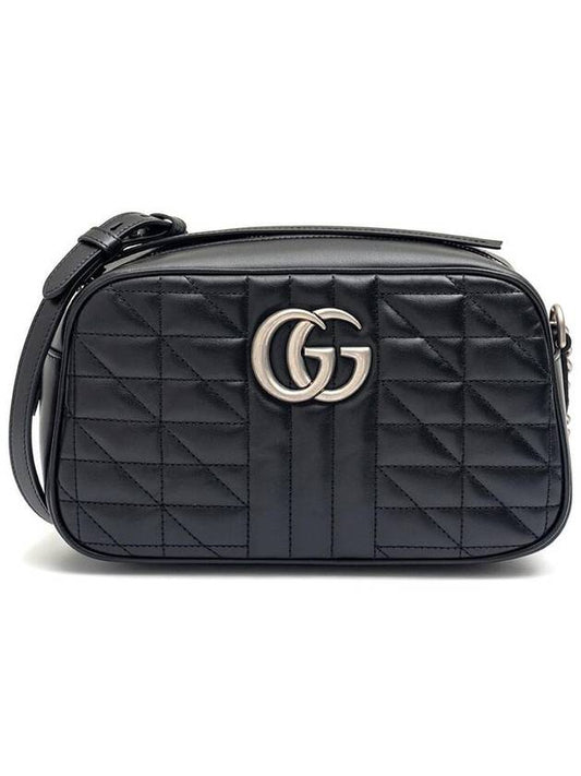 GG Marmont Matelasse Small Shoulder Bag Black - GUCCI - BALAAN 2