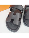 Chypre Calfskin Sandals Black - HERMES - BALAAN 9