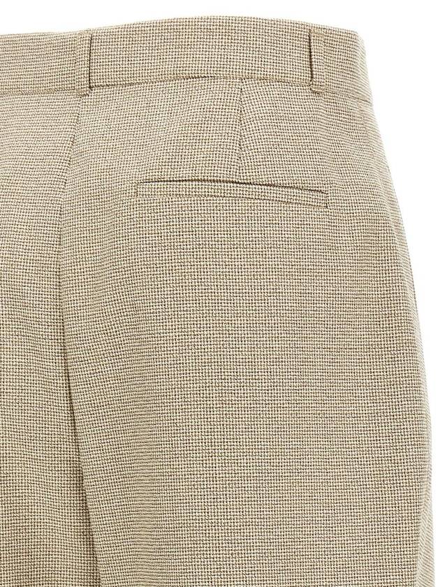 Fendi Micro Check Trousers - FENDI - BALAAN 4