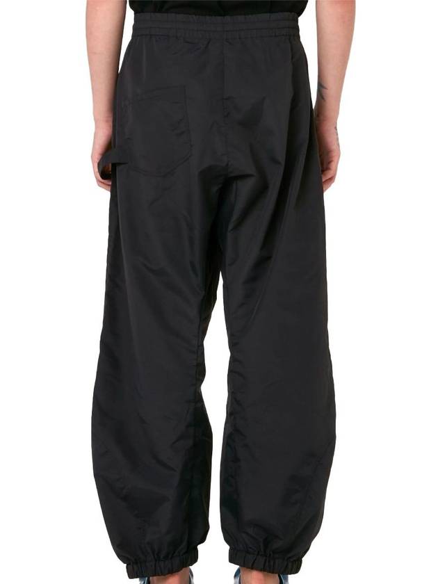 Anchor Embroidered Logo Twisted Track Pants Black - JW ANDERSON - BALAAN 3