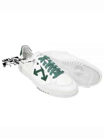 Arrow Patch Canvas Low Top Sneakers White Green - OFF WHITE - BALAAN 2