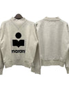 MOBY Logo High Neck Sweatshirt Ecru SW0003FA A1M07E 23EC - ISABEL MARANT ETOILE - BALAAN 1