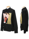 6035 667 001 Portrait Printing Black Turban Shirt Button closure will fit the portrait perfectly - GIVENCHY - BALAAN 2