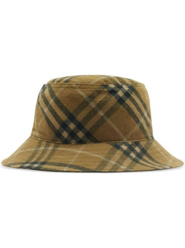 Check Cotton Bucket Hat Camp - BURBERRY - BALAAN 1