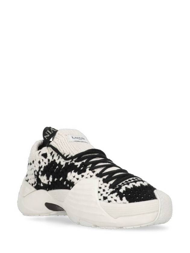 Sneakers FWSKIK04KNITH230210 White Black - LANVIN - BALAAN 4