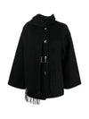 Embroidered Scarf Jacket Black - TOTEME - BALAAN 2